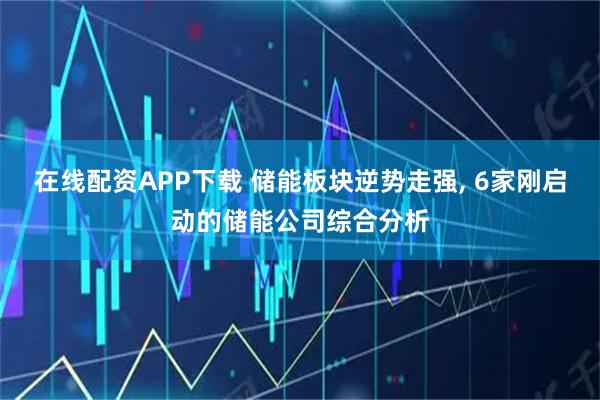 在线配资APP下载 储能板块逆势走强, 6家刚启动的储能公司综合分析