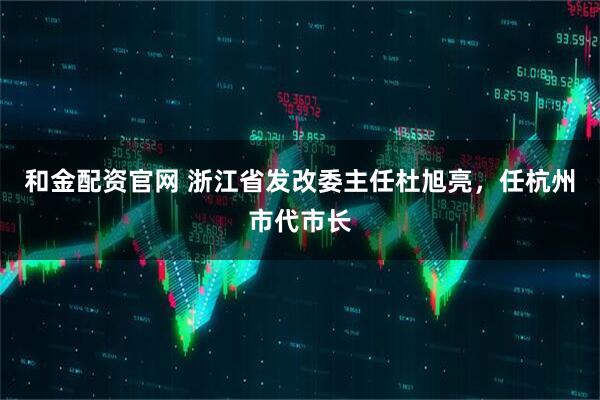 和金配资官网 浙江省发改委主任杜旭亮，任杭州市代市长