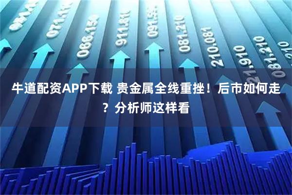 牛道配资APP下载 贵金属全线重挫!后市如何走?分析师这样看